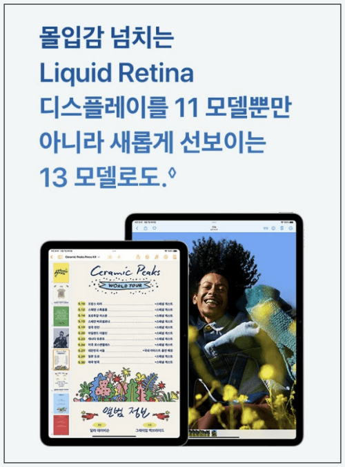 아이패드 에어 6세대 가격 성능