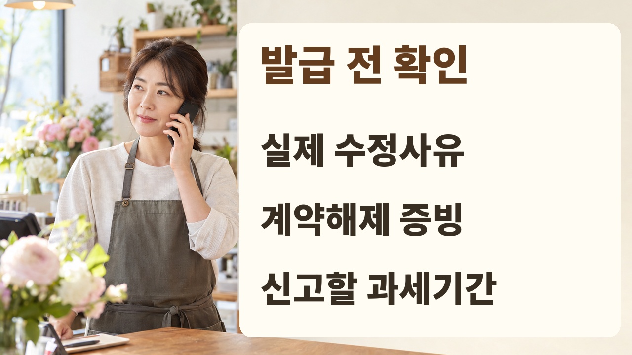 계약해제 증빙과 발급 결과, 신고기간을 공식 경로에 확인하는 소상공인 상담 준비 자료