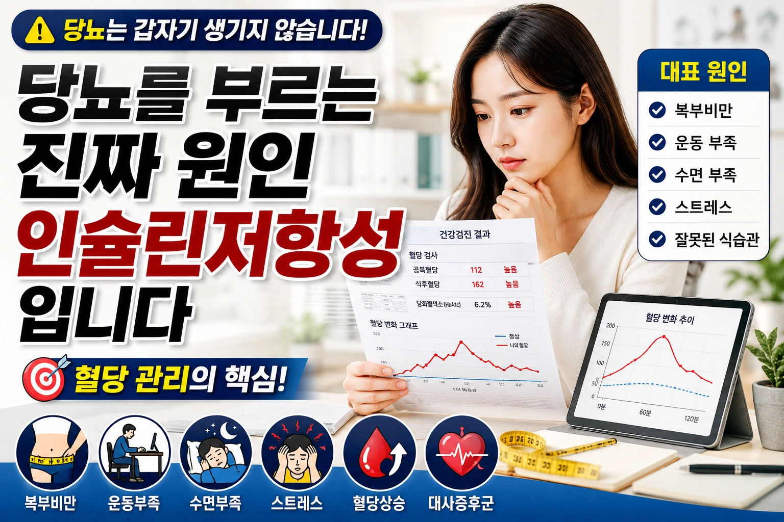 당뇨를 부르는 진짜 원인은 인슐린저항성입니다|반드시 알아야 할 5가지