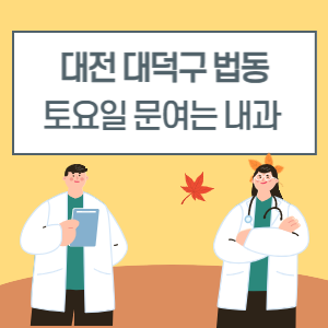 대전 대덕구 법동 토요일 내과 진료 병원 리스트
