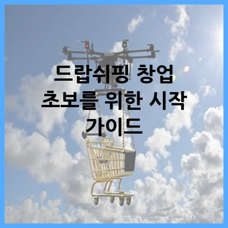 드랍쉬핑 창업 초보를 위한 시작 가이드