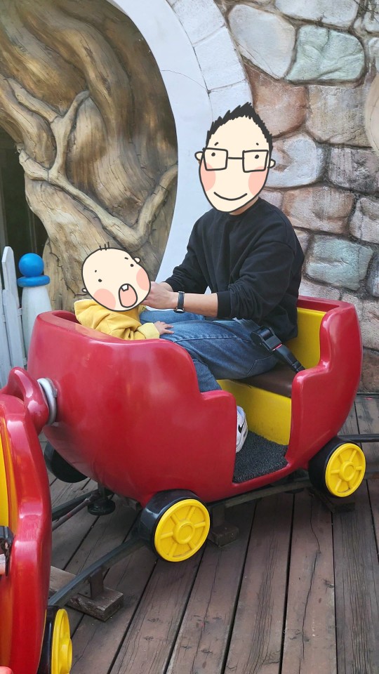 코코몽 기차 탑승