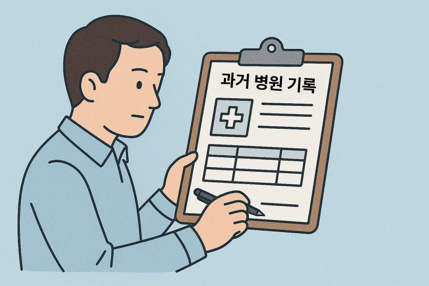 과거 병원 기록 조회