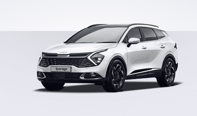 이 사진은 스포티지 하이브리드의 외관입니다