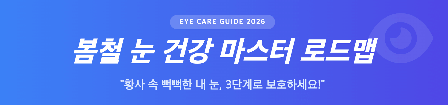 봄철 눈 건강 마스터 로드 인포그래픽