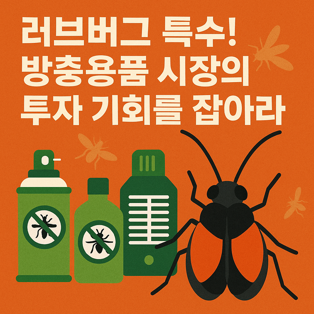 러브버그 특수! 방충용품 시장의 투자 기회를 잡아라