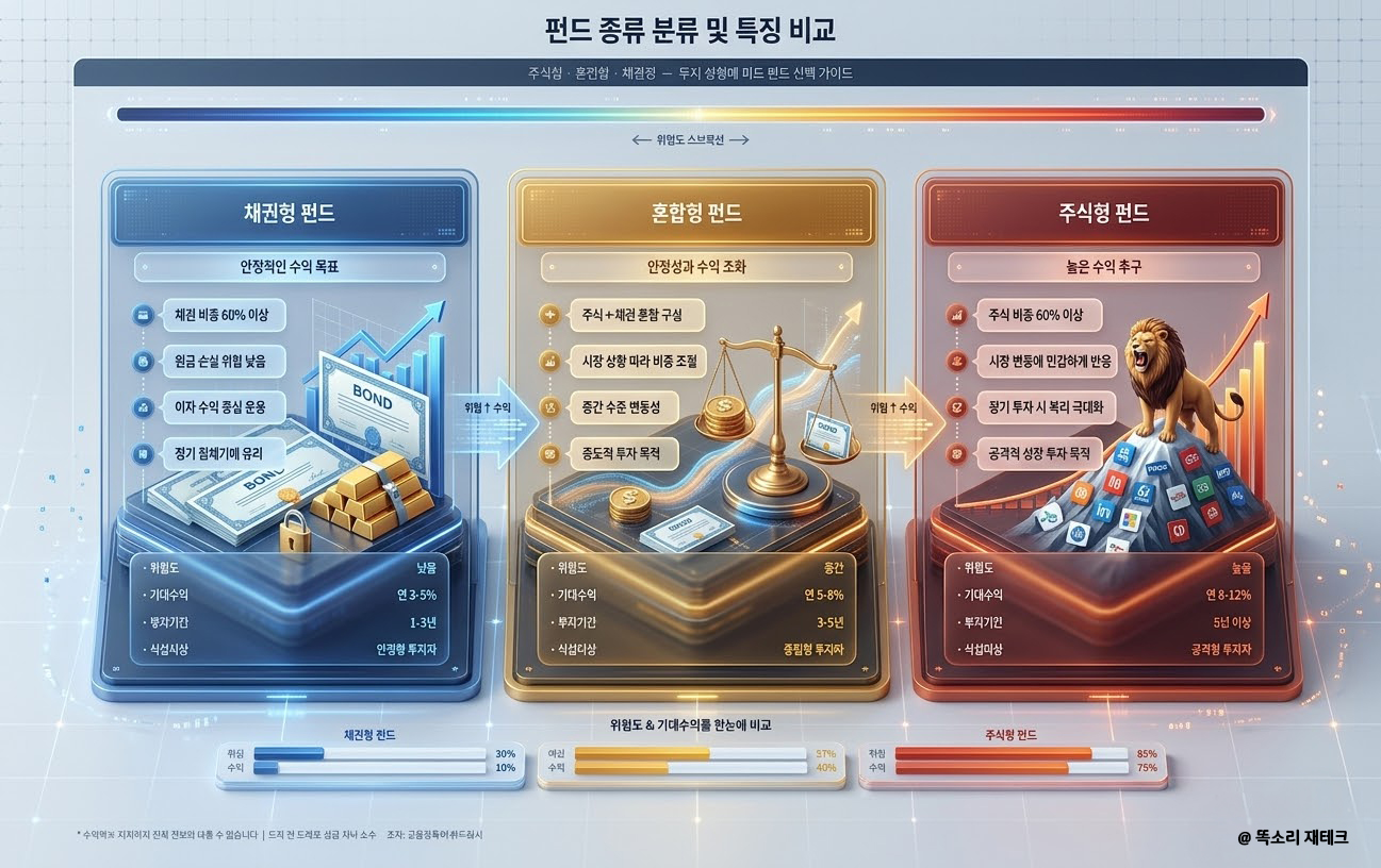 펀드 종류 분류 다이어그램