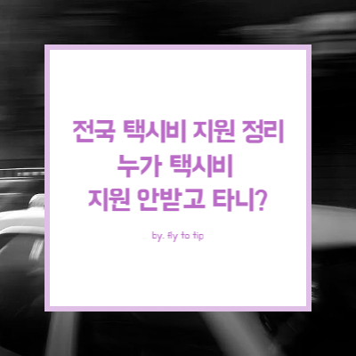 전국 택시비 지원 사업