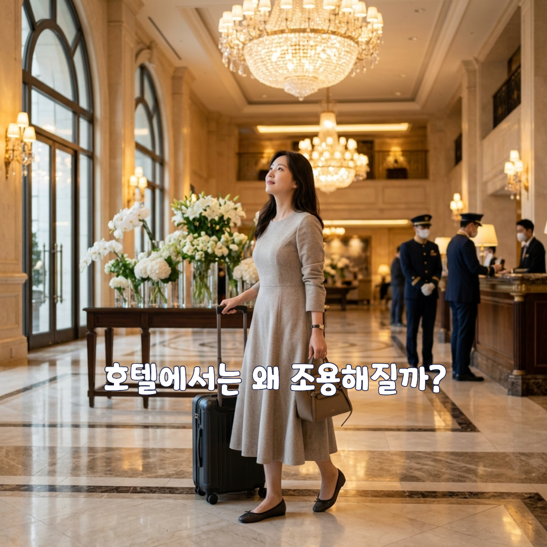 왜 우리는 호텔에 들어가면 조용해질까요?