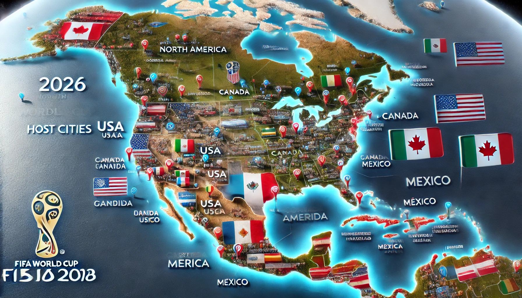 2026 월드컵 개최국 3국 비교 🇺🇸🇨🇦🇲🇽 인프라와 경기장 특징은?