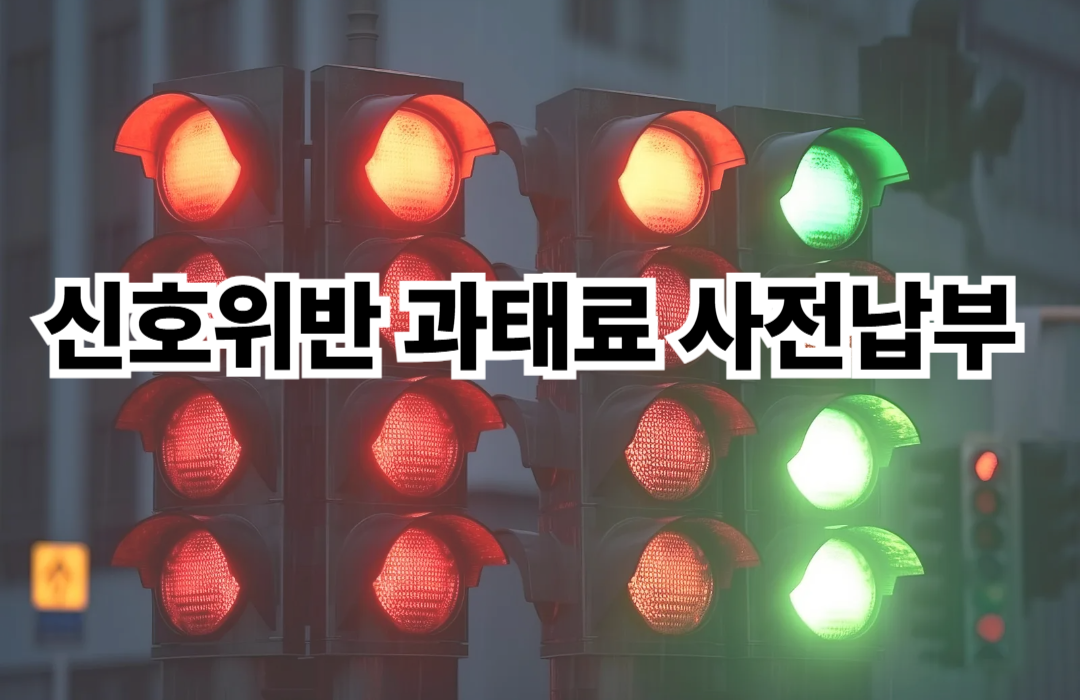 신호위반 과태료 사전납부