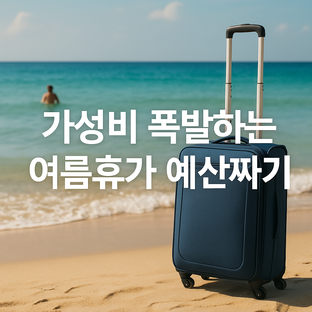 여름 바다 여행 사진