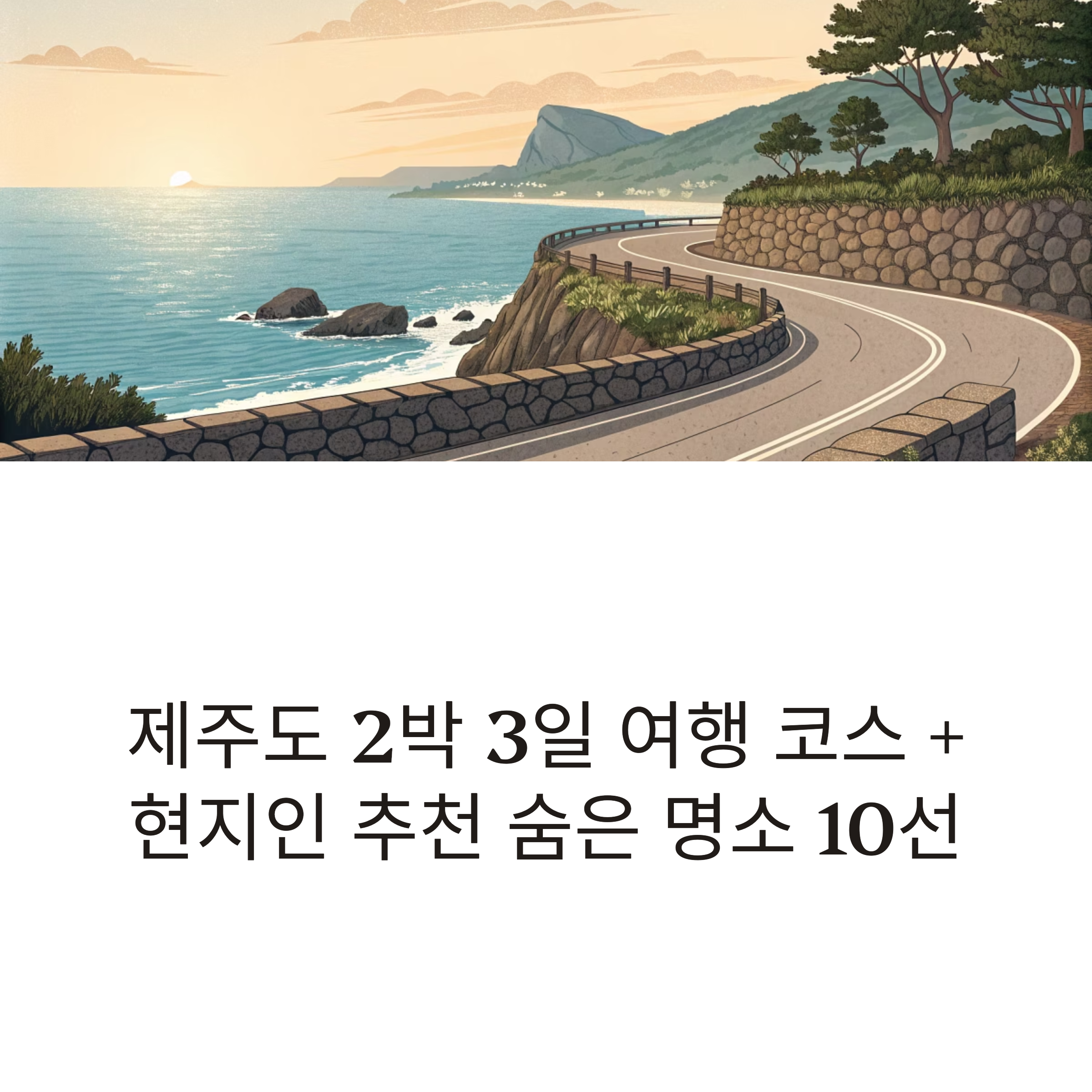 제주도 2박 3일 여행 코스
