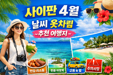 사이판 4월 날씨 옷차림 여행지 추천