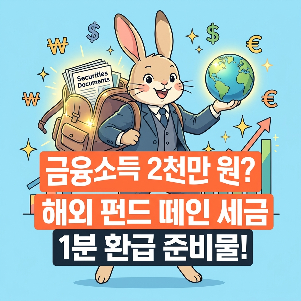 2026년 금융소득종합과세 대상자 해외 펀드 외국납부세액공제 홈택스 신고 준비물 및 절차 가이드 요약