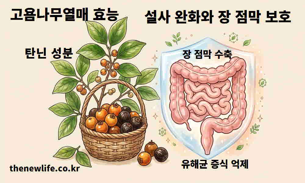 고욤나무열매 효능 설사 완화 장 점막 보호