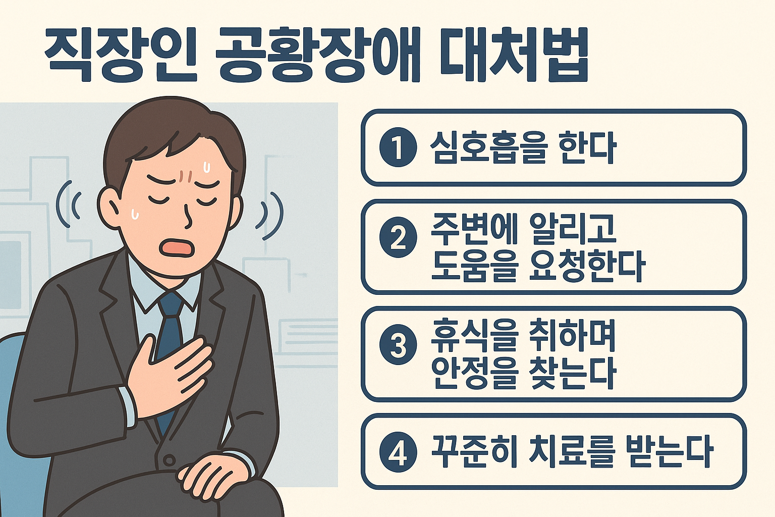 직장인 공황장애 대처법