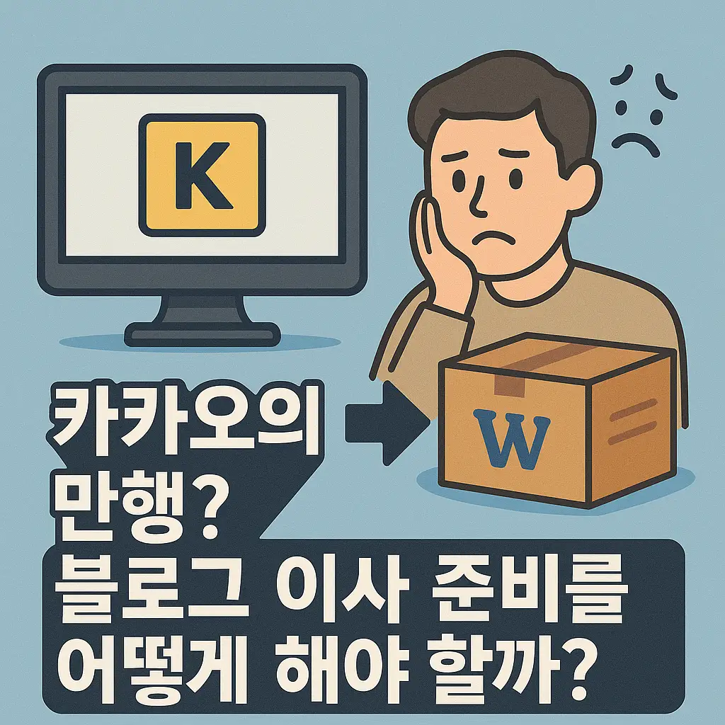 카카오의 만행? 블로그 이사 준비를 어떻게 해야 할까?
썸네일 이미지