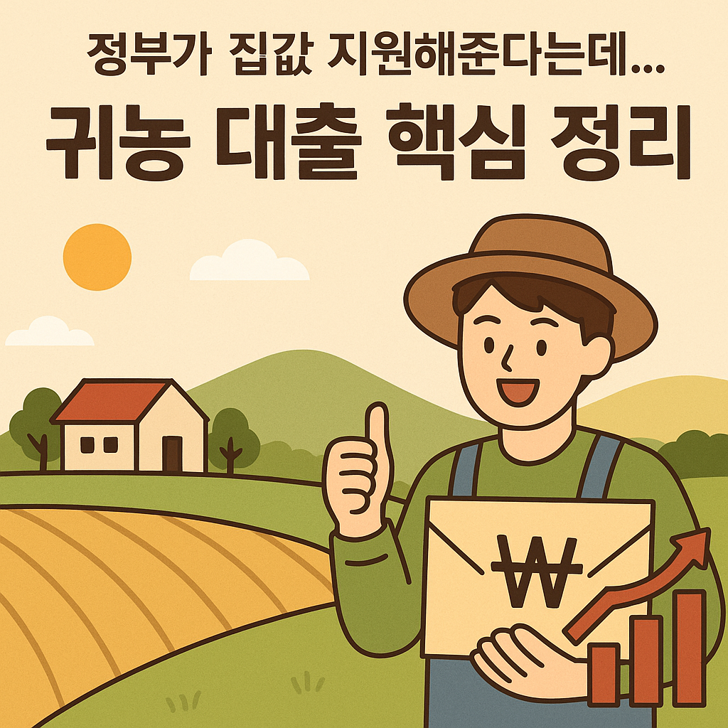 귀농 주택 지원금 대출로 최대 7,500만원 받는 방법 귀농귀촌 정책 완전정리