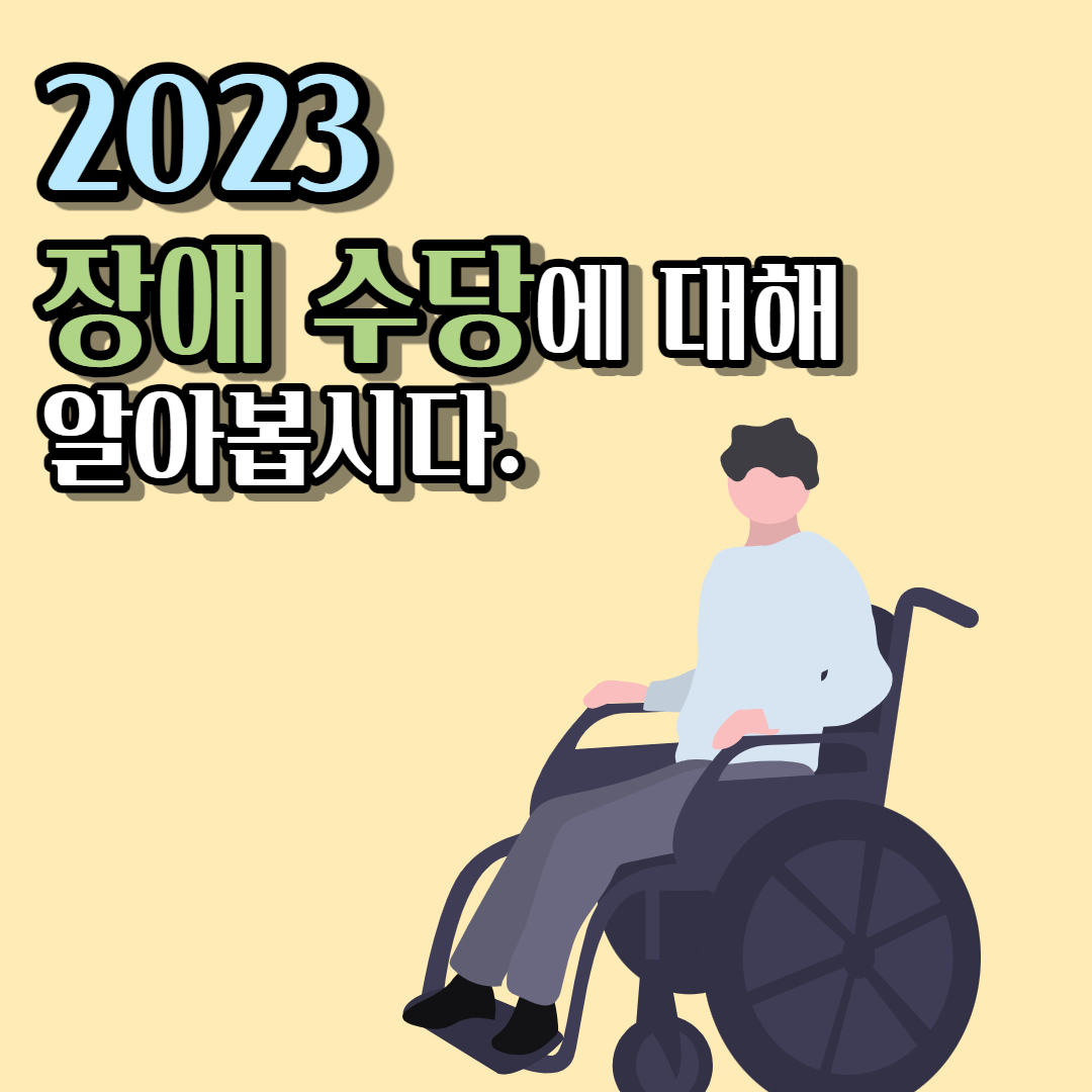 2023 장애 수당