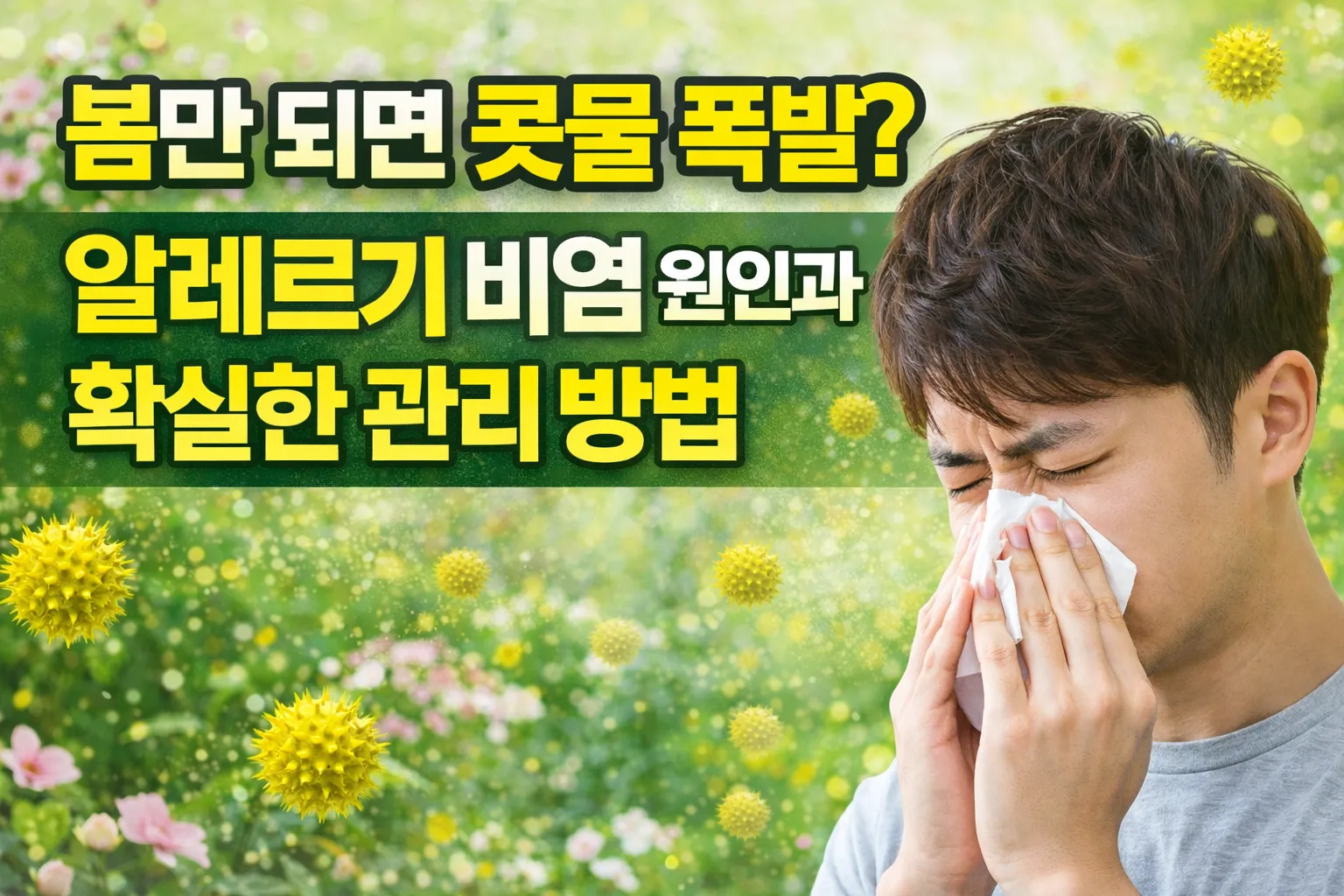 알레르기 비염 원인과 확실한 관리 방법