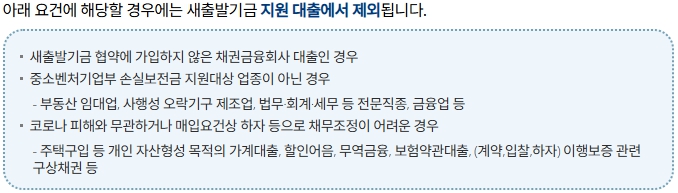 소상공인 채무조정 채무탕감 신청시 주의사항
