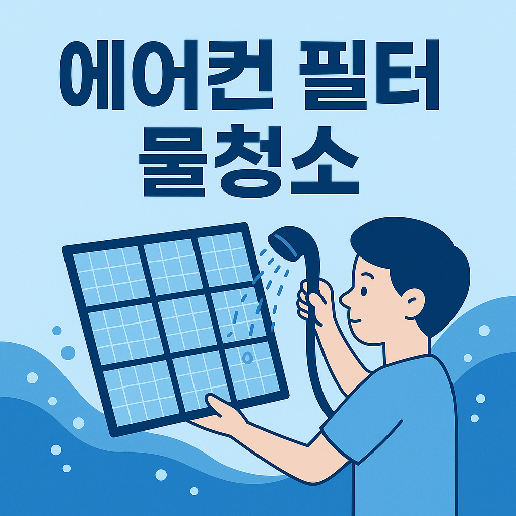 에어컨 필터 물청소 방법 관련 이미지