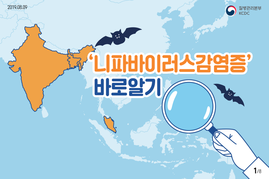 니파바이러스 감염증 증상 백신 치료제 치사율 정보