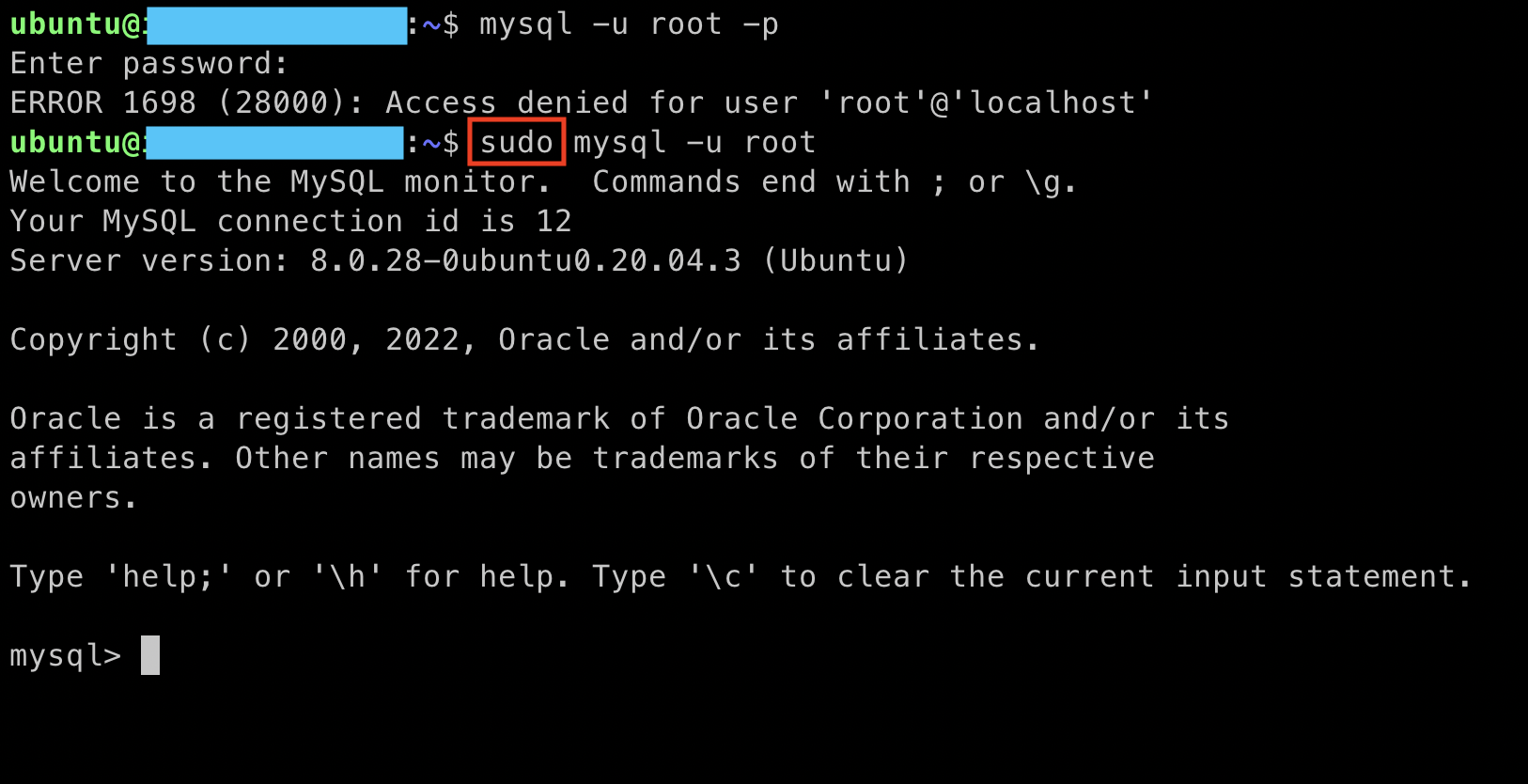 [AWS] EC2에 MySQL 설치하기 - 				
    
    	2. EC2에 MySQL 설치하기
    
 - undefined - 5. root로 mysql 접속하기