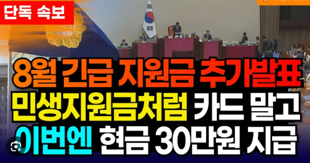 민생 지원금 / 5분 안에 신청하는 법
