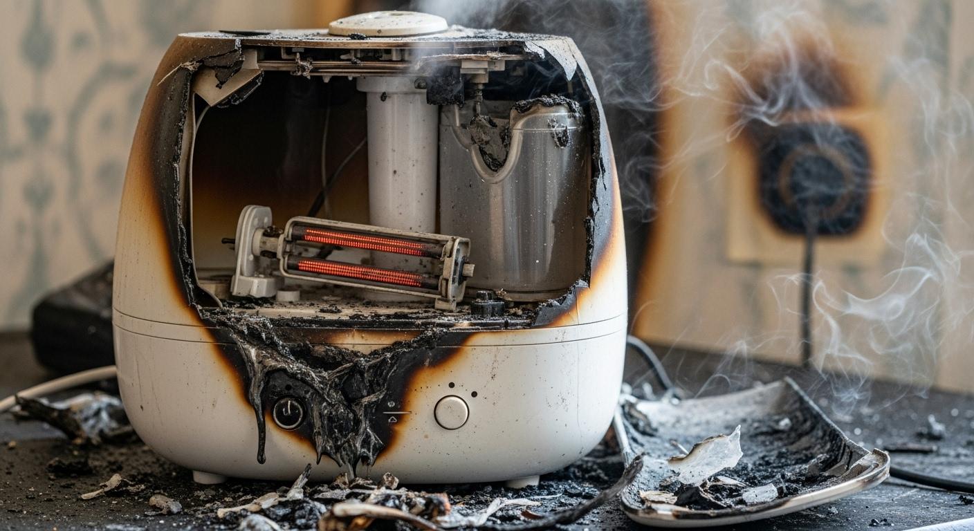 가열식 가습기 폭발 사고