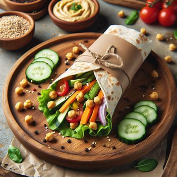 병아리콩 샐러드 랩