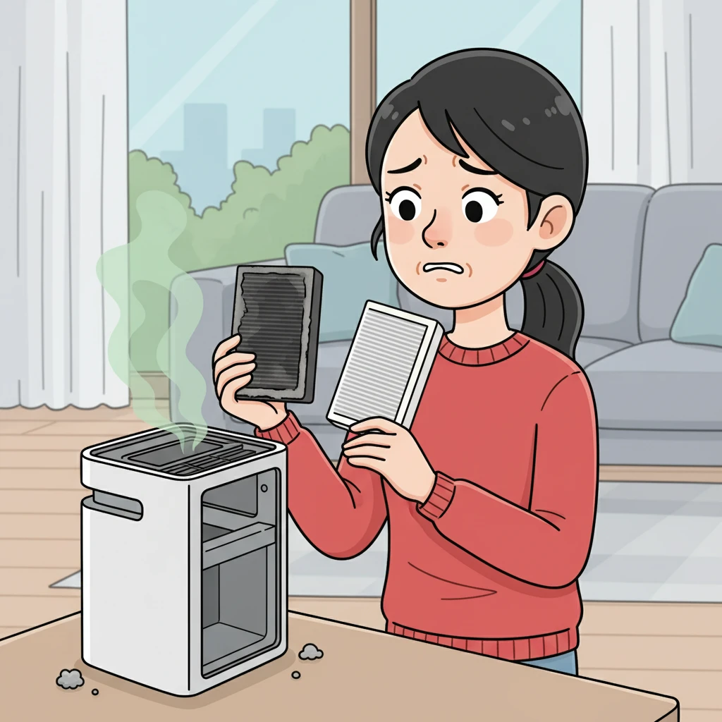 황사 대비 공기청정기 헤파필터 점검 ..