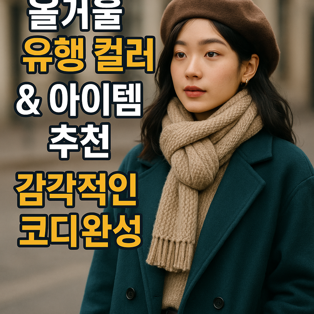 올겨울 유행 컬러