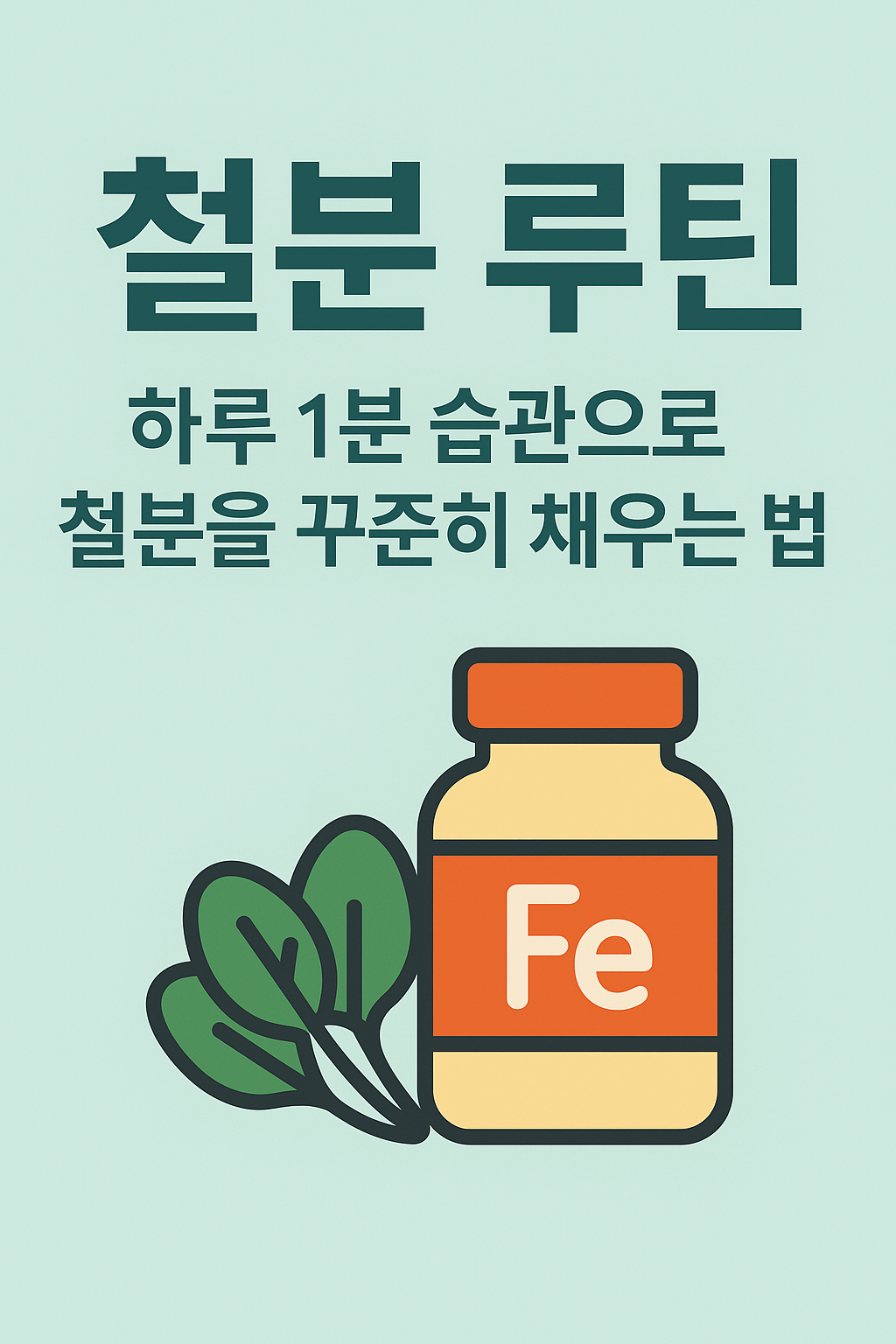 철분 부족으로 인한 피로와 생리전후 컨디션 회복을 위한 루틴 안내 썸네일 이미지