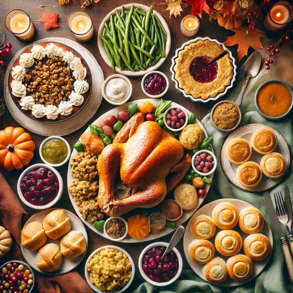 미국 전통 음식 사진