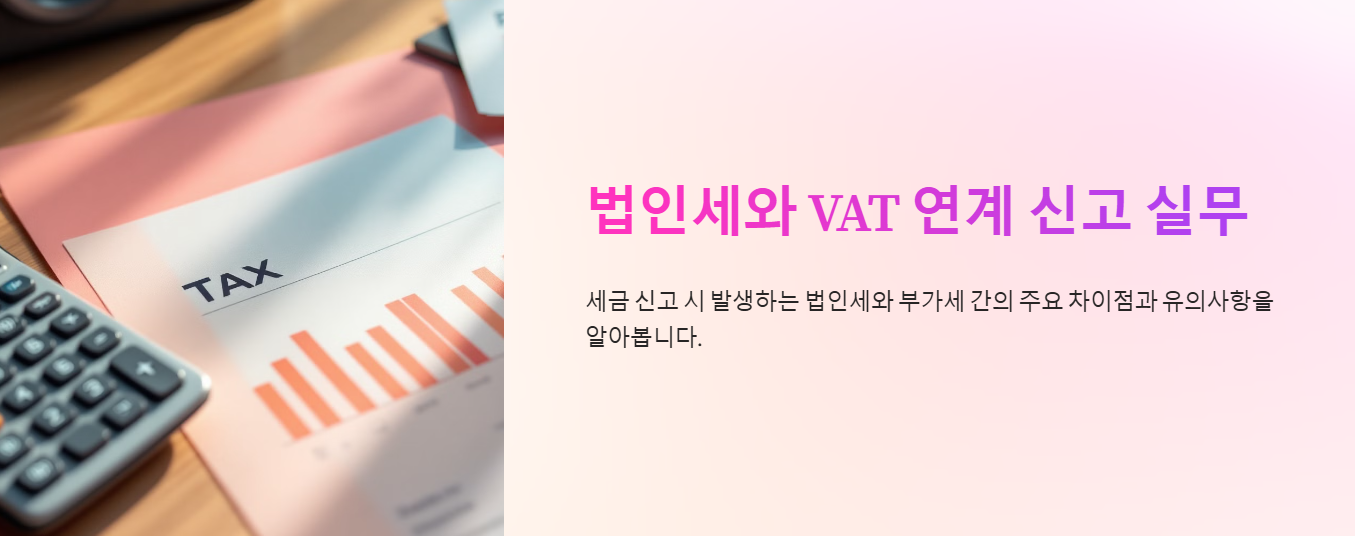 법인세와 부가가치세 연계 신고 실무