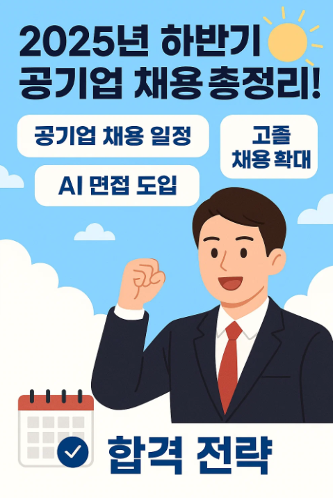 2025년 하반기 공기업 채용 일정부터 준비 전략