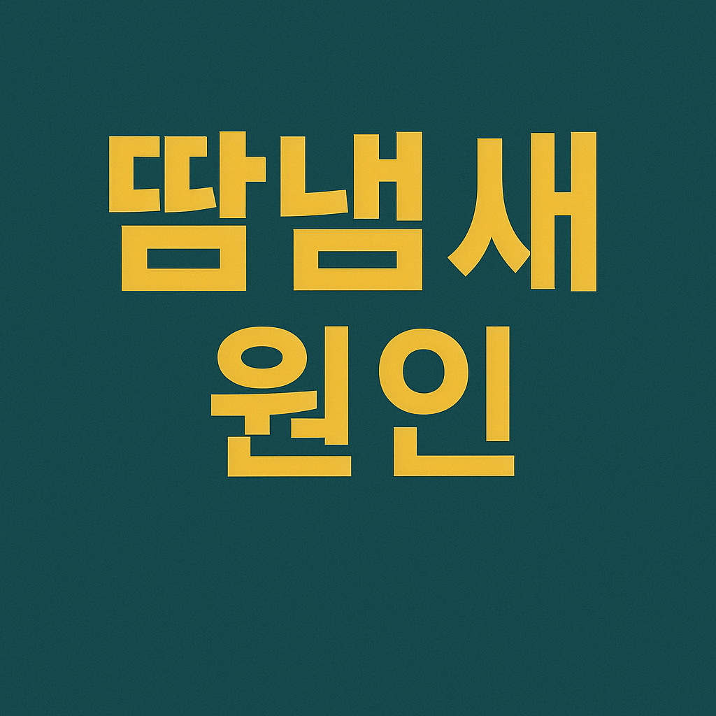 땀냄새 심할 때 원인