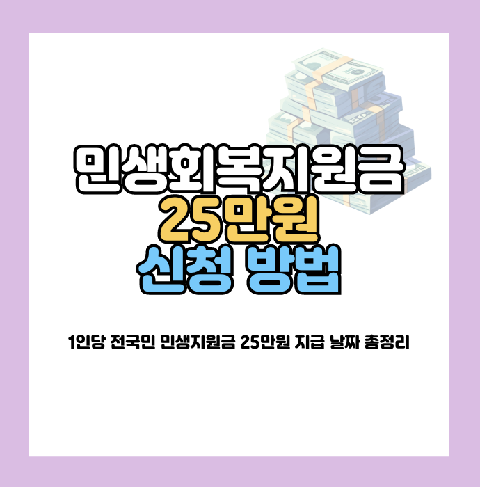 민생회복지원금 25만원