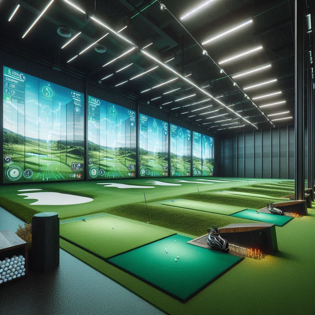 실내골프연습장 배경