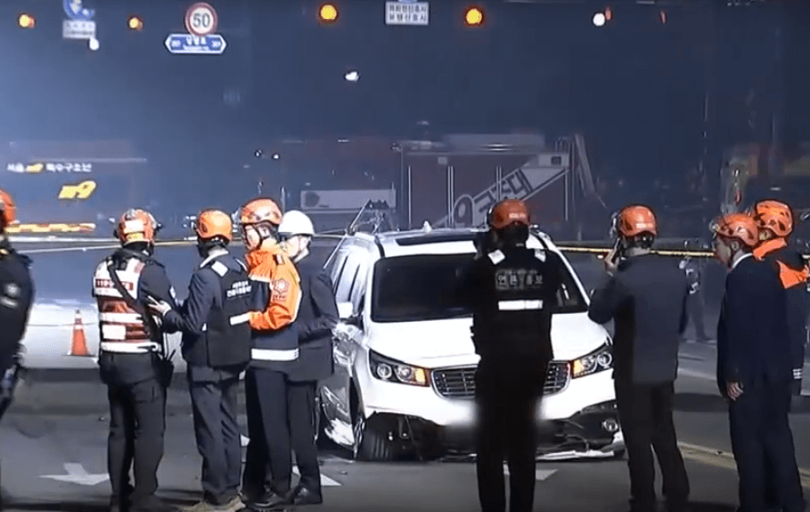 싱크홀발생-수습현장