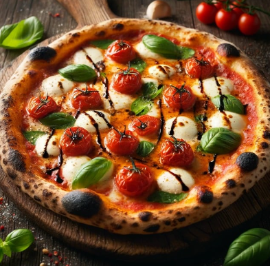 마르게리타 피자 사진