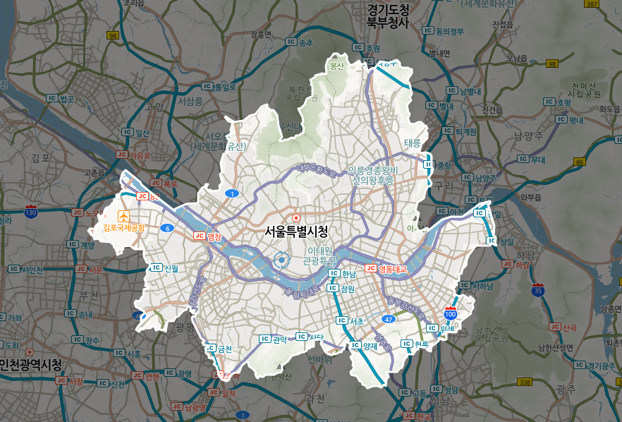 서울 지도