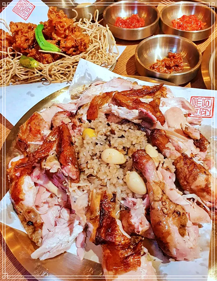 신당 중앙시장 맛집 참나무 능이 장작구이, 닭고기 모듬전