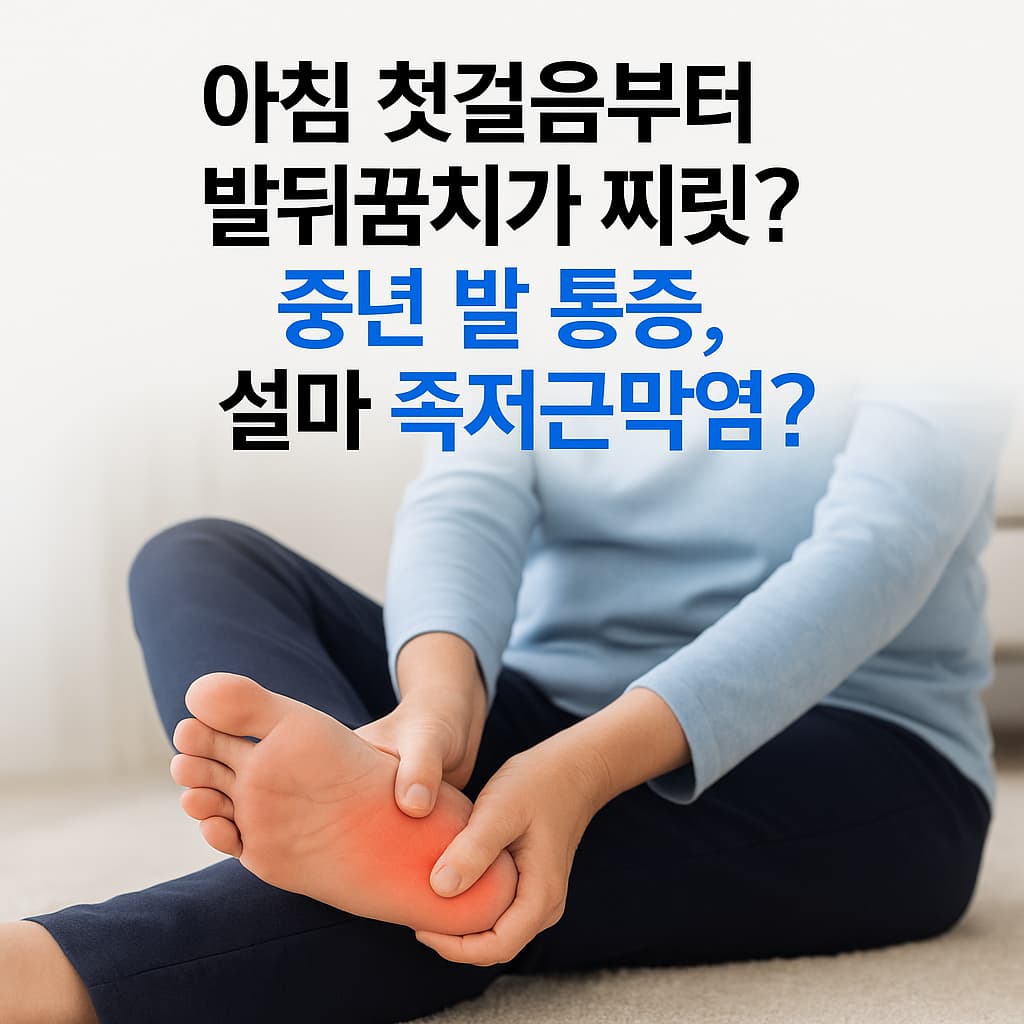 아침 발뒤꿈치 찌릿 족저근막염
