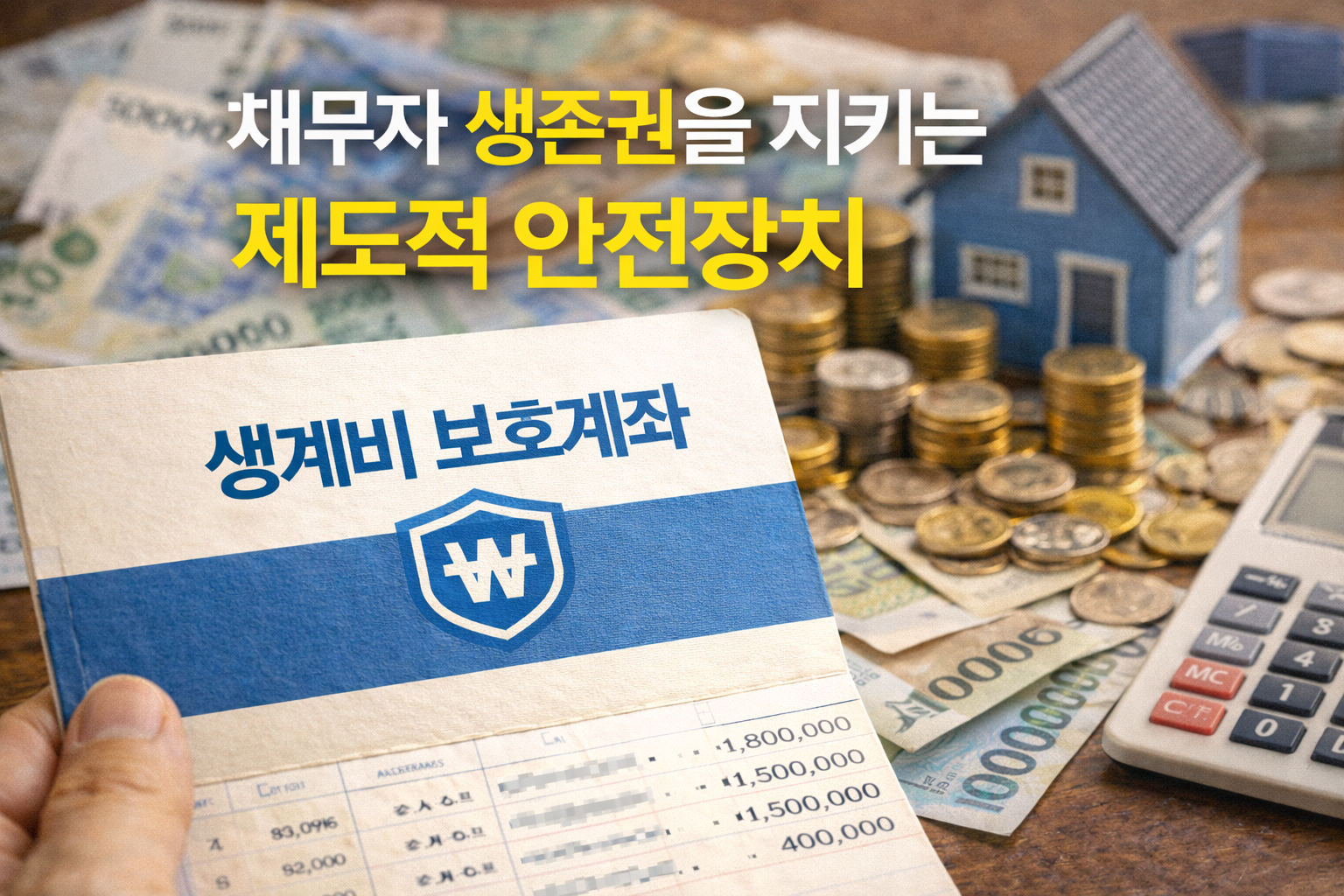 생계비보호계좌 관련 사진첨부