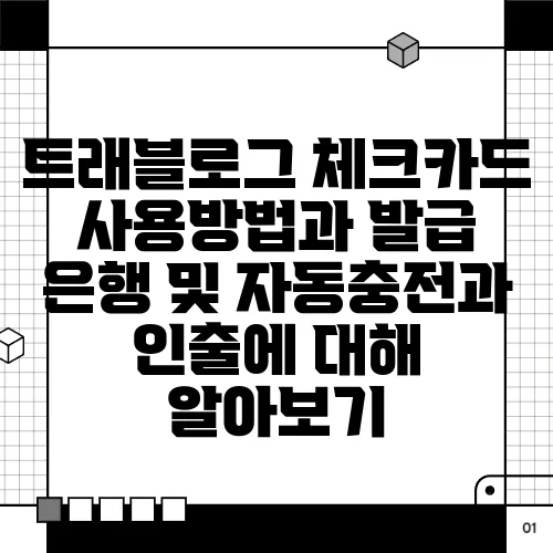 트래블로그 체크카드 사용방법과 발급 은행 및 자동충전과 인출에 대해 알아보기