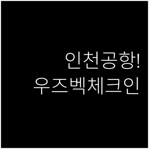 인천공항 우즈베키스탄항공 체크인 카운..