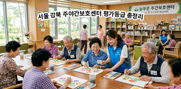 주야간보호센터에서 어르신들이 생활하는 모습